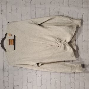 Scotch & Soda wool blend gray twist front sweater
